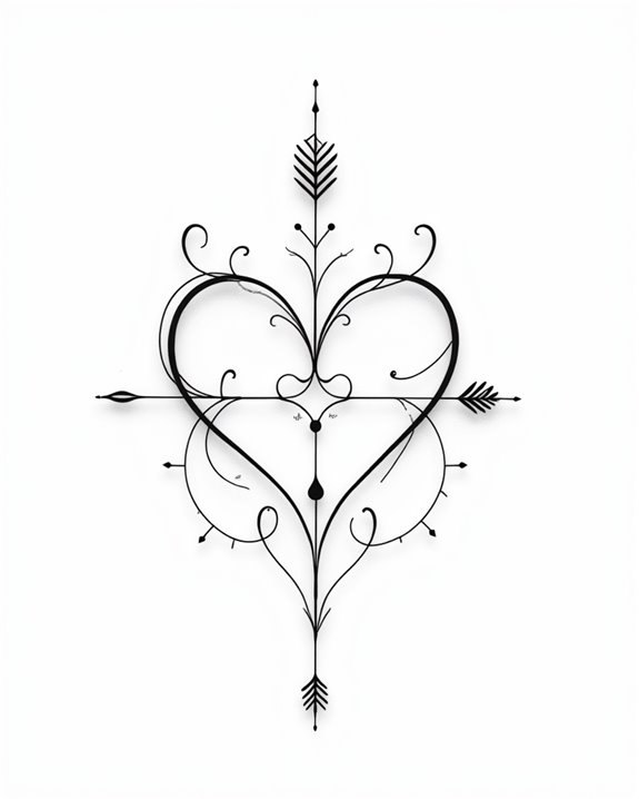 expressive colorful love symbols