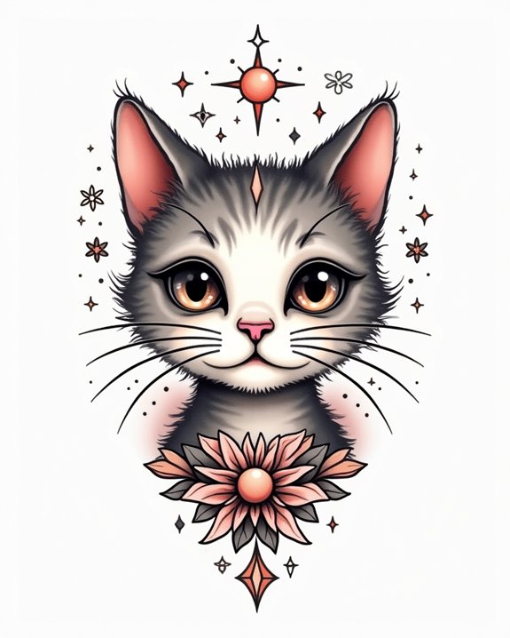 expressive feline facial features