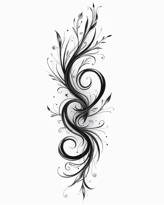 expressive forearm ink art