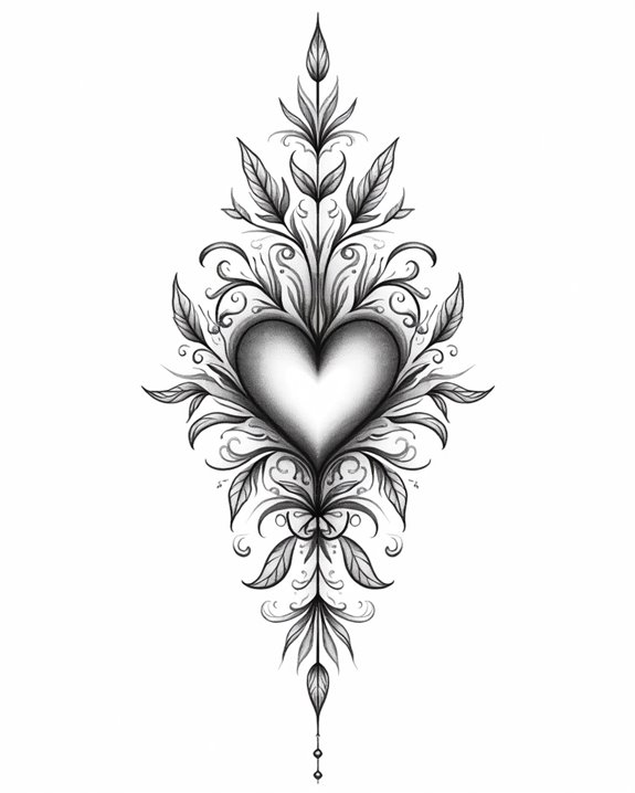 expressive love art tattoos