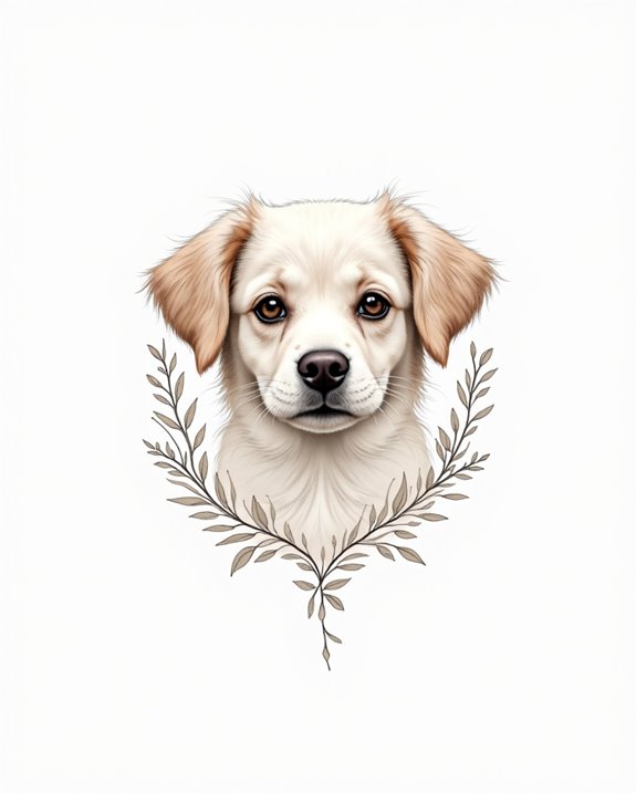 expressive minimalist dog sketch