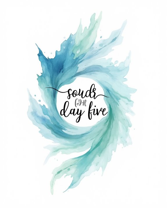 expressive watercolor quote art