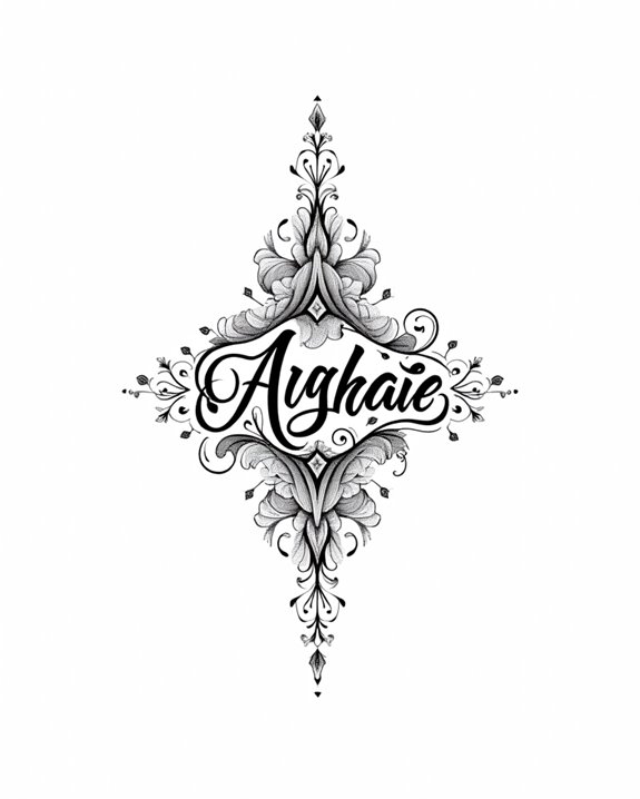 expressive word art tattoos