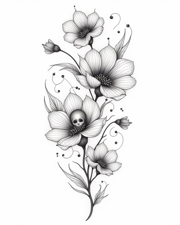 faces hidden in flowers