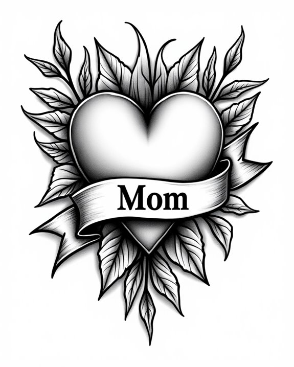 family love heart tattoo