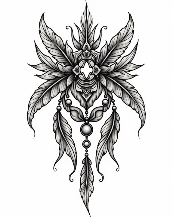 feathers beads spiritual symbolism