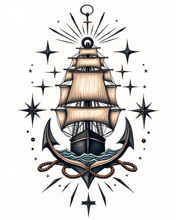 fierce feminine maritime ink