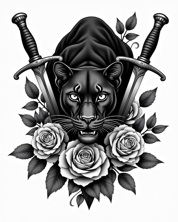 fierce protection with beauty