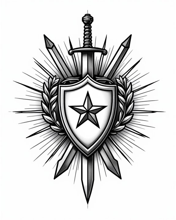 fierce vintage hero emblem
