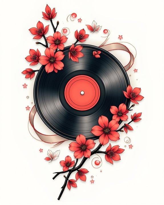 fiery delicate blossom display