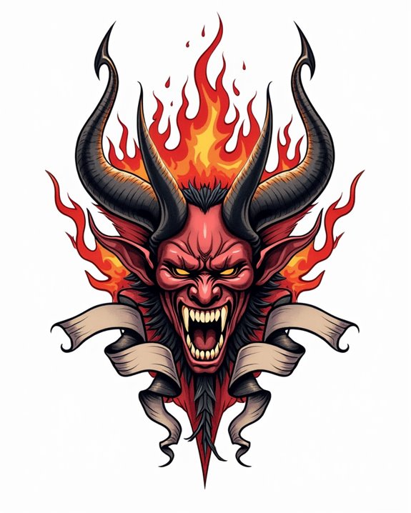 fiery demon hunter scene