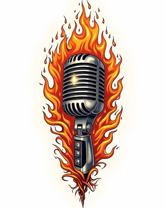 fiery microphone inspires passion
