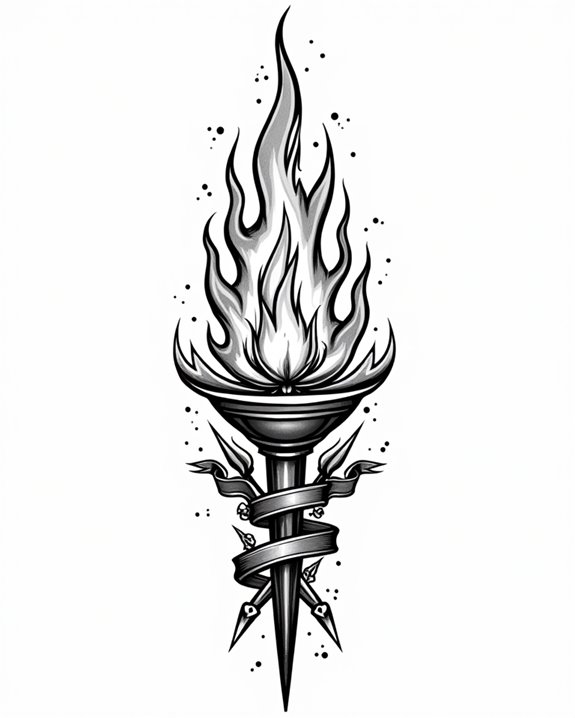 fiery symbols embrace loyalty