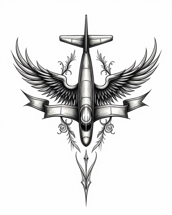 fighter plane in action
