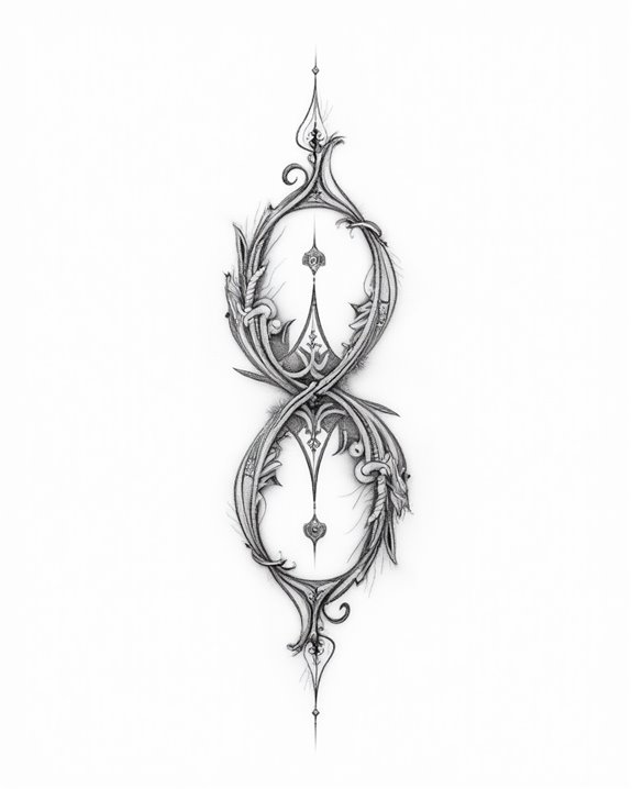 fine line infinity tattoos