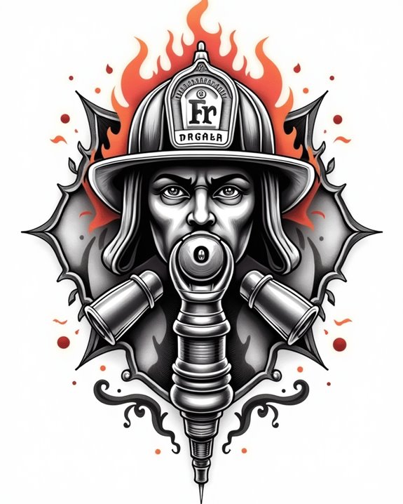 firefighting valor tattoo symbol