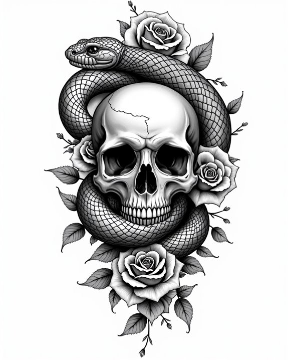 floral contrast with edgy