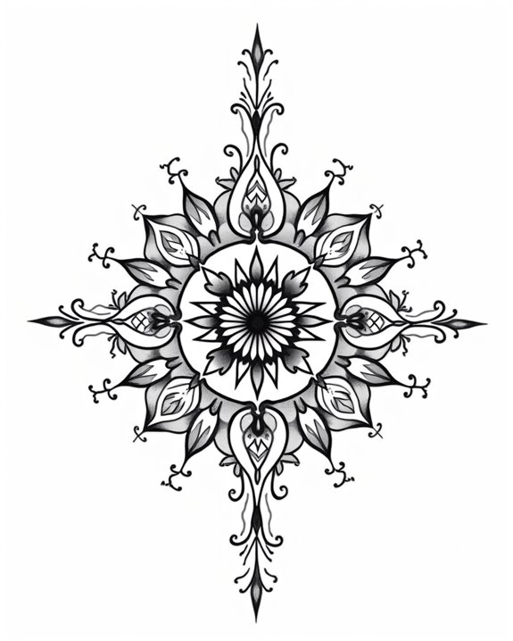 floral symmetry symbolizes growth