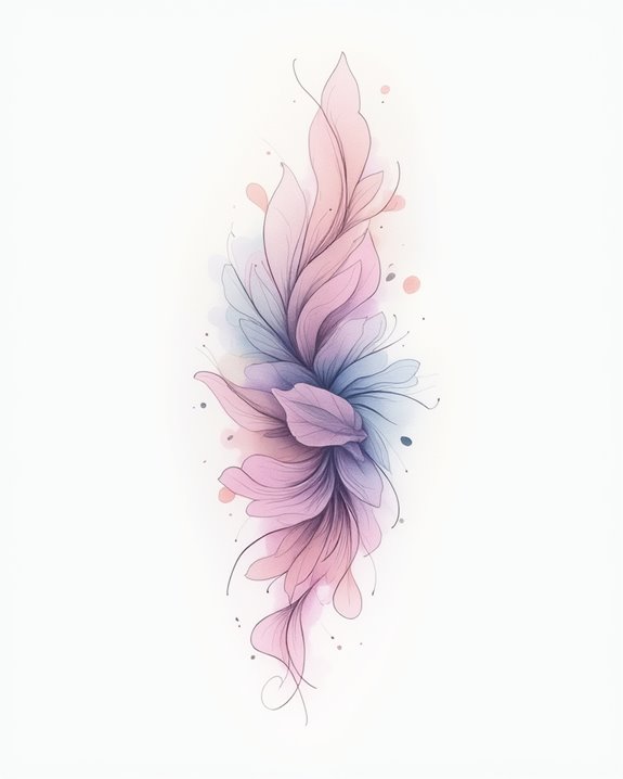 flowing colorful watercolor art