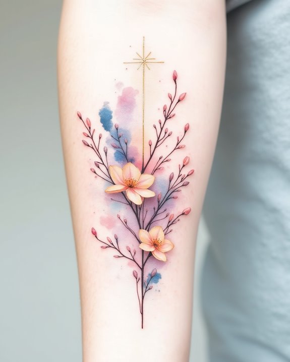 flowing hope in watercolor