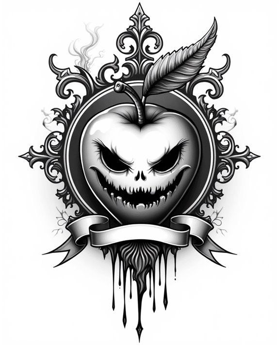 forbidden apple temptation tattoo