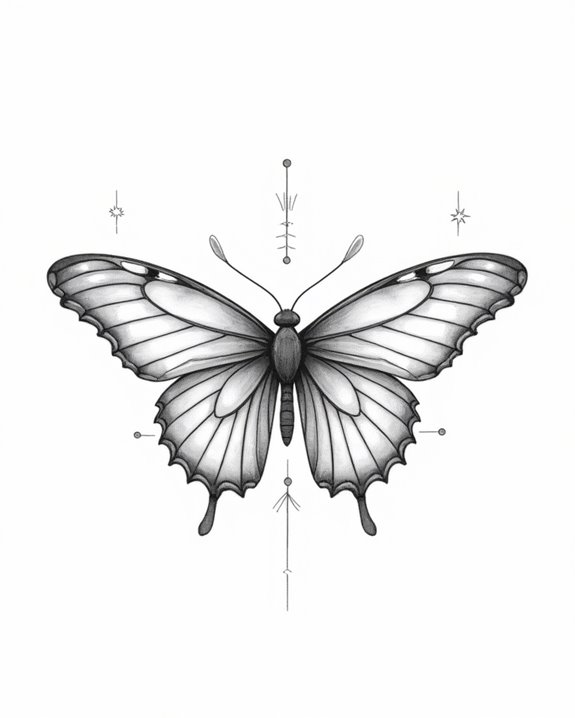 fragile hope butterfly tattoo