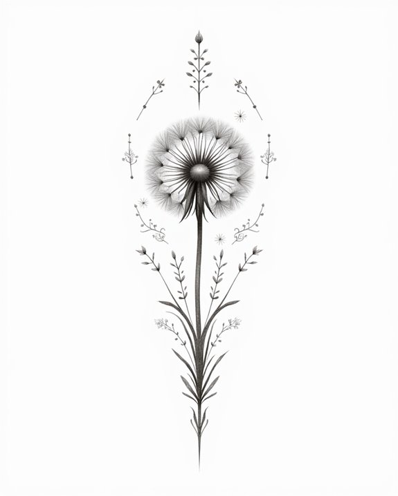 fragile wish whispering dandelion