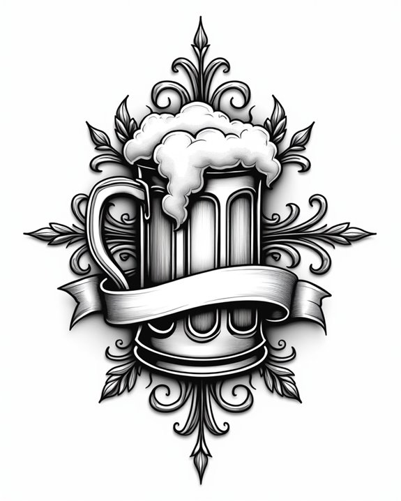 frosty beer mug celebration