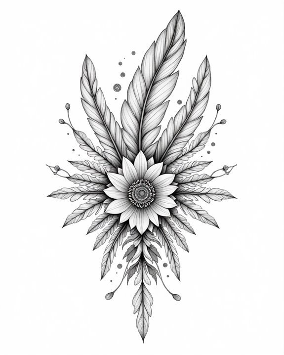 futuristic minimalist mandala art