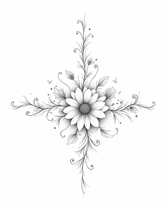 gentle mountain serenity tattoos