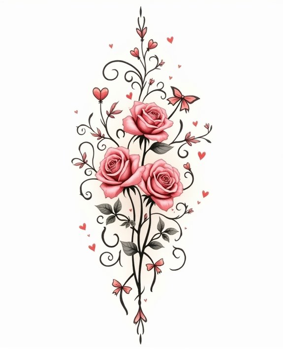 gentle playful floral accents