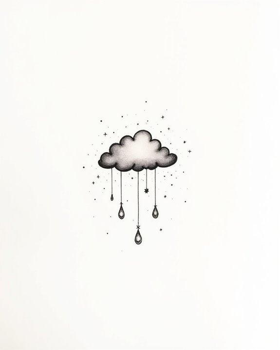 gentle rain and clouds