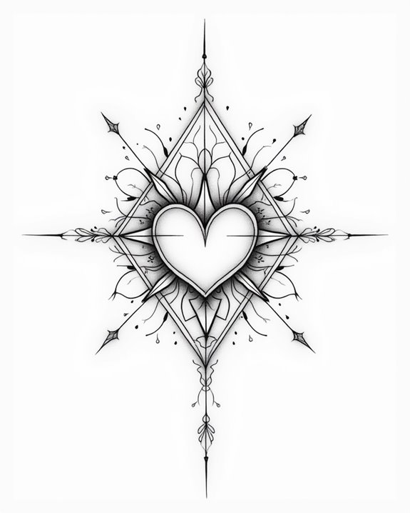 geometric love symbolism art