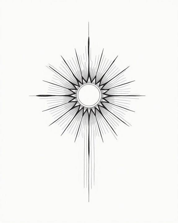 geometric sun symbolism art