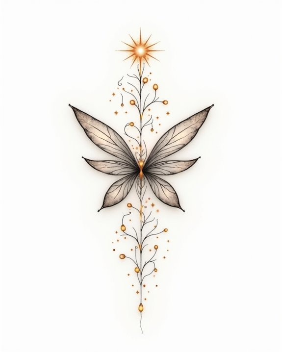 glowing fairy light display
