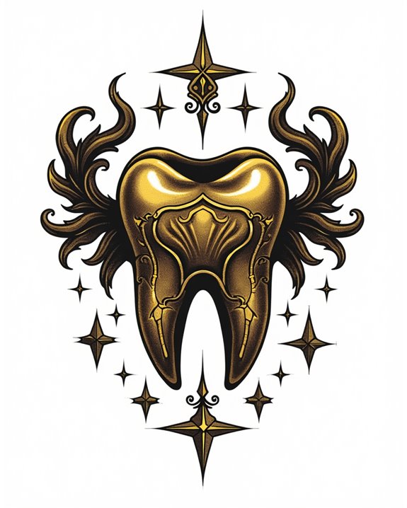 gold teeth symbolize success