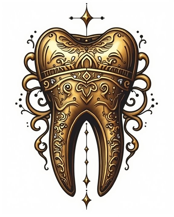 golden smile artistic expression