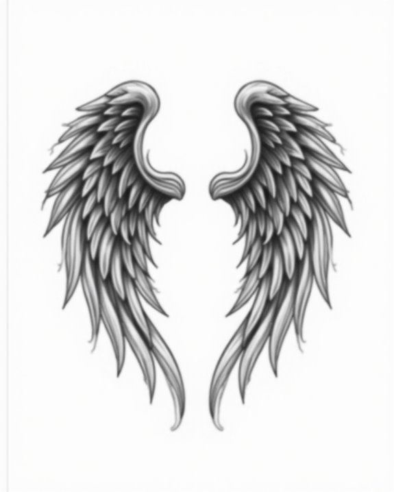 gothic darkness angel tattoos