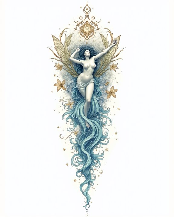 graceful aquatic myth symbols