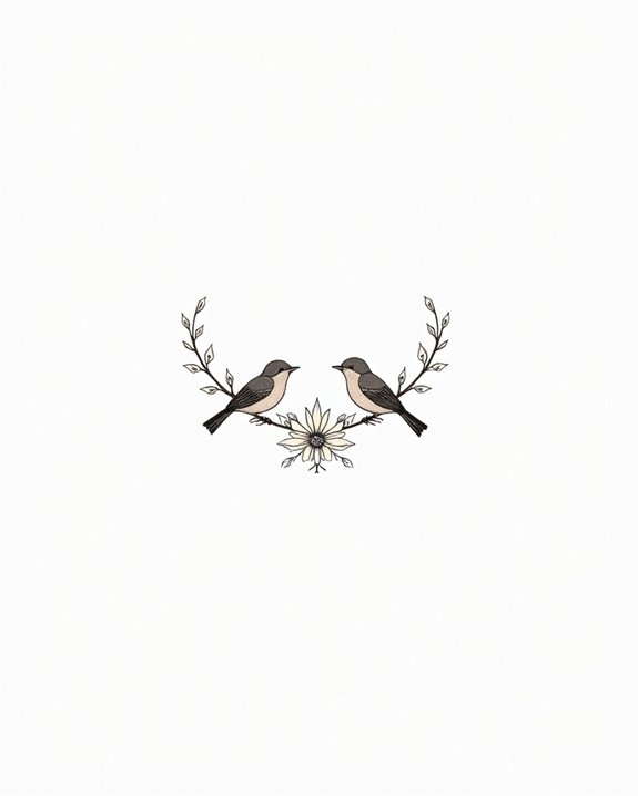 graceful fleeting bird sketches