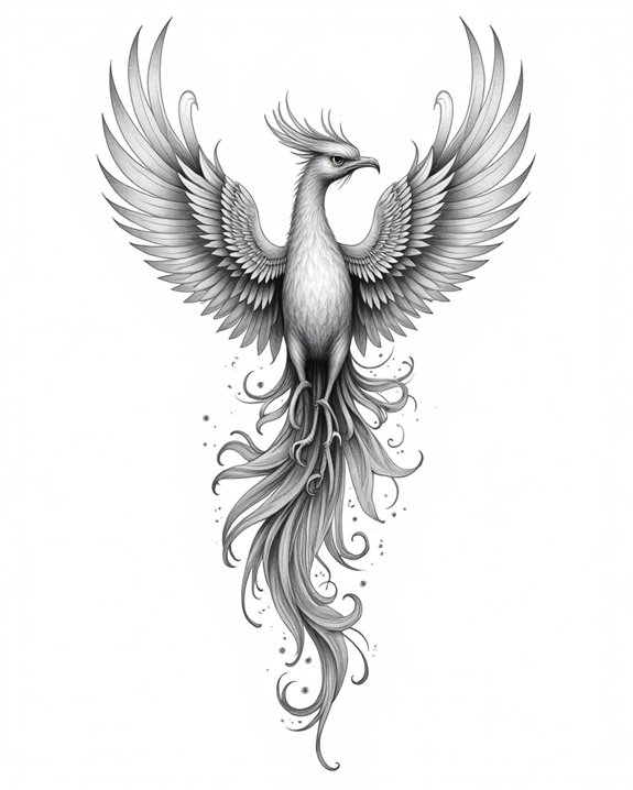 graceful phoenix rebirth symbolism