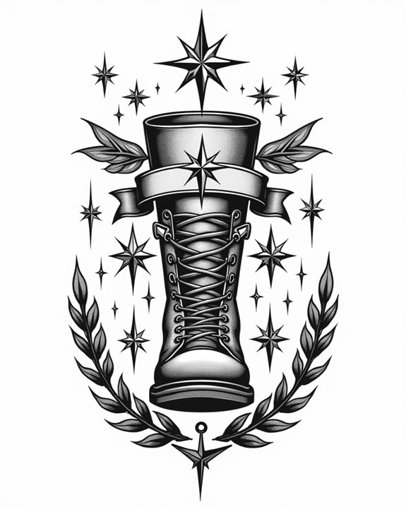 grounded military tattoo symbolism