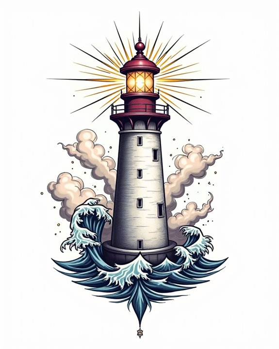 guiding light tattoo design