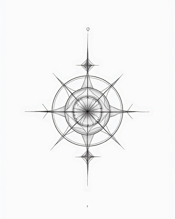 harmonious minimalist sacred patterns