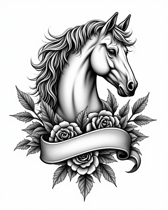 horse rose shading authenticity