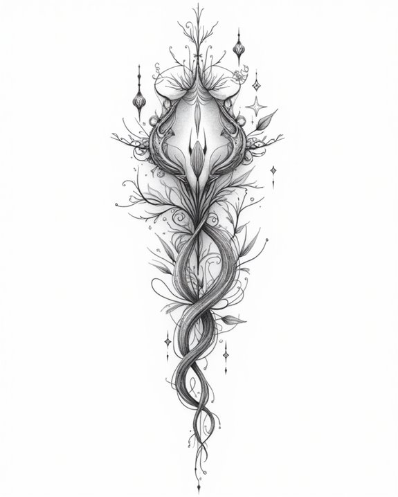 human plant hybrid tattoos