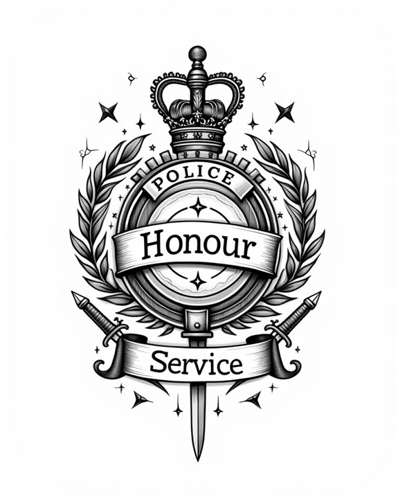 iconic badge with banner