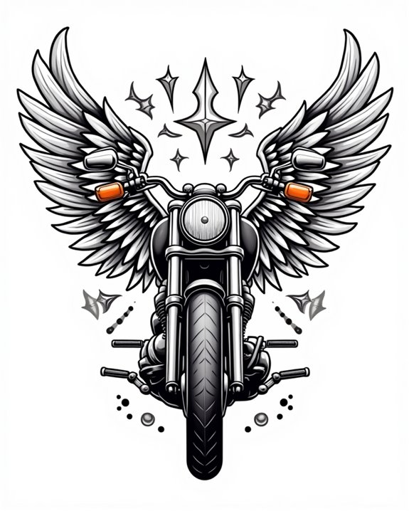 iconic wings spread chopper