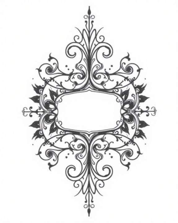 inspirational ornamental banner tattoos