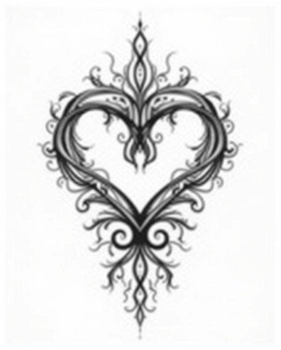 intertwined hands silhouette art